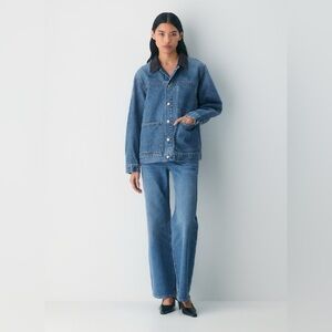 NEW Aritzia Denim Forum Workwear Denim Shirt Jacket Classic-fit workwear jacket